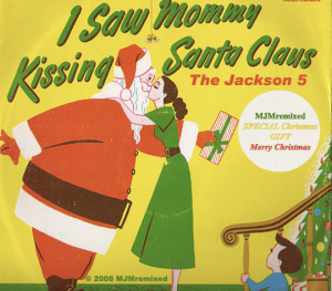 mommy kissing santa